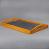 MISC Pine Wood Serving Tray W/Slate Insert Brown Traditional Rectangle Slate 1 Piece