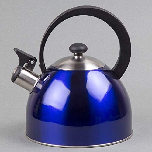 Prelude 2 1 Quart Whistling Stainless Steel Metallic Blue Tea Kettle Metal