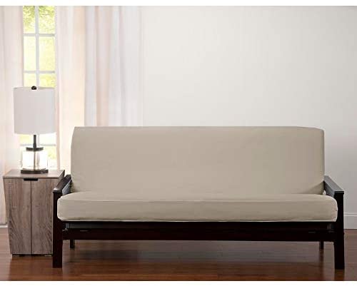 MISC Revolution Plus Greige Futon Cover Neutral Solid Classic