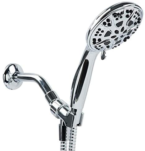 Handheld Showerhead Grey Metal Chrome