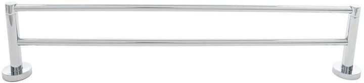 Polished Chrome 24" Double Towel Bar Metal Finish - Diamond Home USA