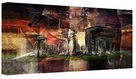 Stonehenge Gallery Wrapped Canvas Art Modern Contemporary Rectangle - Diamond Home USA