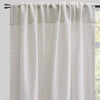 UKN Rodeo Home Linen Look Metallic Sheer Curtains (Set 2) 54" X 96" Ivory Solid Glam Polyester