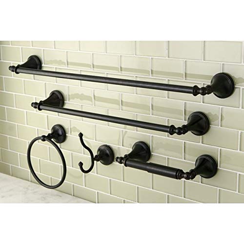 5piece Bathroom Set Bronze Oil Rubbed Accessories Barn Washroom Hardware Towel Holder Toilet Paper Wall Mount Farmhouse Country Western Modern Metal