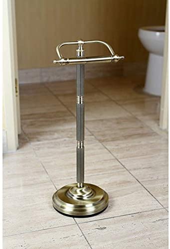 Antique Brass Free Standing Paper Holder Modern