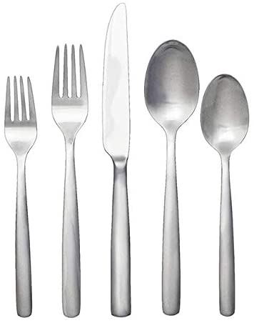 20 Piece Stainless Steel Flatware Set Modern Contemporary