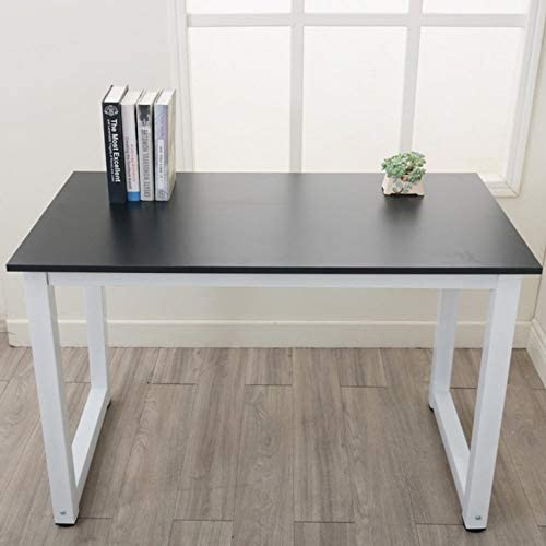 High Strength Wooden Computer Desk Black Rectangular Wood Finish Includes Hardware - Diamond Home USA