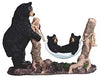 UKN 10 75" H Black Bear Watching Cubs Hammock Figurine Polyresin