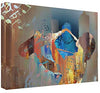 Color Jazz V' Oversized Canvas Wall Art Blue Modern Contemporary Rectangle