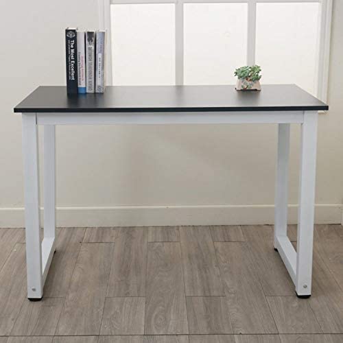 High Strength Wooden Computer Desk Black Rectangular Wood Finish Includes Hardware - Diamond Home USA