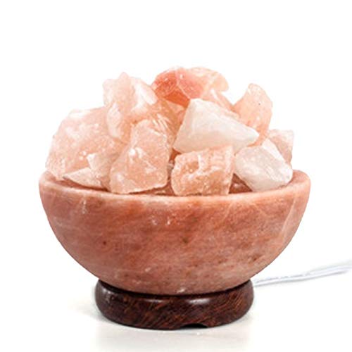 Large Pink alayan Bowl Salt Lamp Salt Chips Authentic