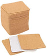 MISC Self Adhesive Cork Squares 50 Pack Tiles Backing Sheets Coasters 4 inches Brown Tan