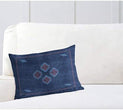 Navy Lumbar Pillow by Accent Blue 12x16 Southwestern Geometric Cotton One Removable Cover