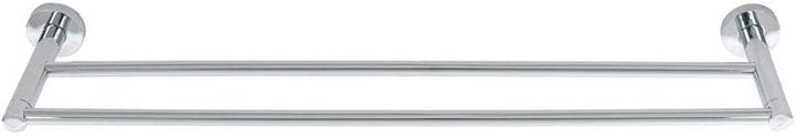 Polished Chrome 24" Double Towel Bar Metal