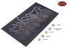 Rubber Cat Tail Welcome Doormat (1'6 X 2'6) Black Casual Classic Modern Contemporary Rectangle