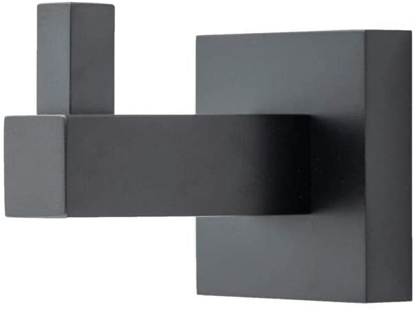 Set 2 Hooks Matte Black Metal - Diamond Home USA