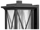 Rustic Modern Medium Outdoor Wall Light Black Aluminum