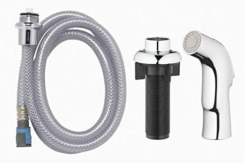 Metallic Chrome Spray Head Hose Kit Coastal Kitchen