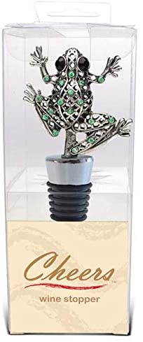 Cheers Multicolored Metal Frog Wine Stopper Color 1 Piece - Diamond Home USA