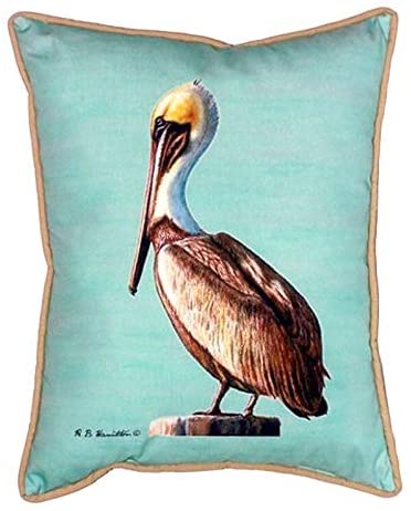 Pelican Teal 16 inch X 20 inch Indoor/Outdoor Throw Pillow