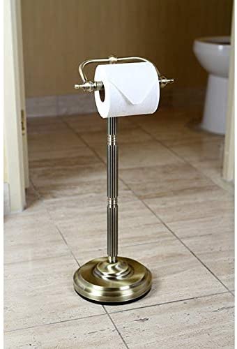 Antique Brass Free Standing Paper Holder Modern Contemporary - Diamond Home USA