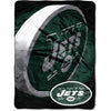 Nfl Jets Throw Blanket 60 X 80 Inches Football Themed Oversized Bedding Sports Patterned Team Logo Fan Merchandise Athletic Team Spirit Fan Green Grey