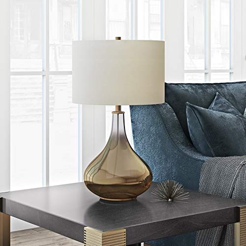 Brushed Gold Table Ombre Lamp Hourglass Lighting Desk