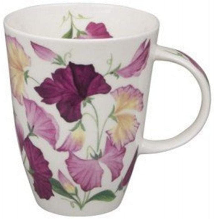 Mugs (Set 6) Sweet Pea Louise Shape Color Floral Casual