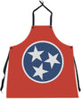 MISC Tennessee Flag Apron 27 X 30 Red