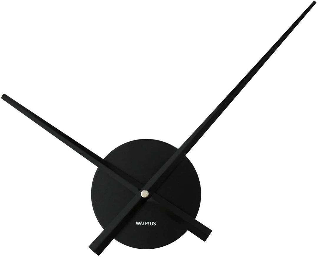 Minimal Wall Clock Black Simple Home Art Modern Contemporary Round Metal Minute Hand - Diamond Home USA