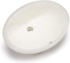 MISC Ceramic Small Oval Bisque Bathroom Bowl (Um) Clear Porcelain Compliant