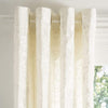 Unknown1 52x84 Single Curtain Panel 84" L X 52" W Ivory Solid Bohemian Eclectic Modern Contemporary Linen