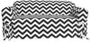 UKN Chevron 1 Piece Sofa Slipcover Black White Geometric
