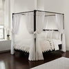 Bed Canopy Panels White Polyester