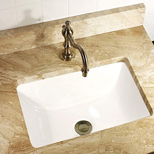 16x11 Rectangle Ceramic Undermount Vanity Lavatory Sink