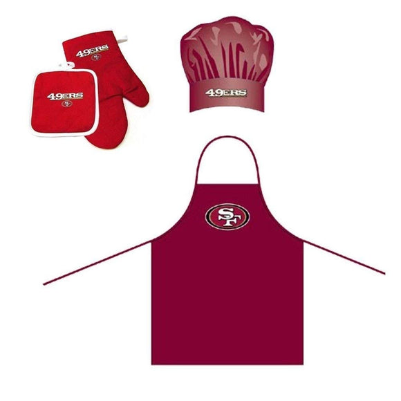 NFL San Francisco 49ers Chef Hat & Apron Set