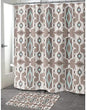 Mojave Shower Curtain by Marina 71x74 Blue Brown Ikat Southwestern Polyester