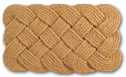 Rope Coir Braided Door Mat (30 X 18) Brown Country