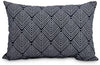 14 X 20 Inch Navy Blue Abstract Decorative Outdoor Pillow Transitional Polyester