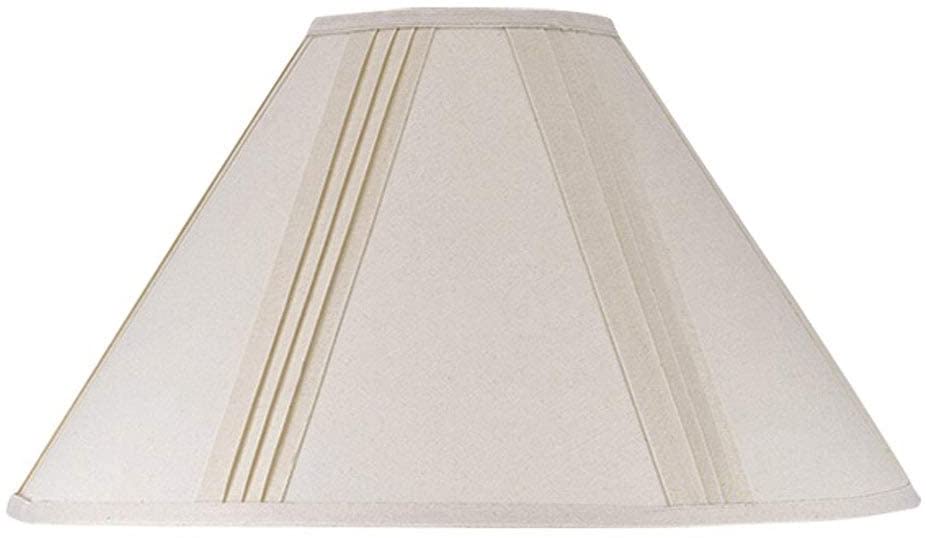 Lighting Side Pleated Cream Linen Shade