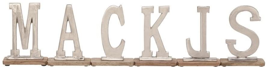 Exclusive Wood Letters (Set 6) Black Color Modern