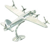 Aluminum Plane Sculpture Silver Metal