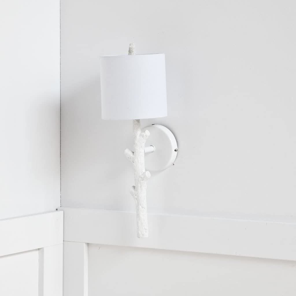 Ii White Resin Wall Sconce Transitional - Diamond Home USA