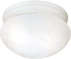 2 Light 10 Flush Mount White Traditional Metal Dimmable