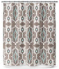 Mojave Shower Curtain by Marina 71x74 Blue Brown Ikat Southwestern Polyester