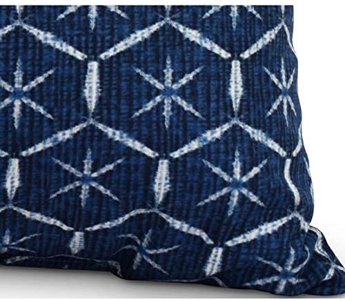 MISC Tufted 14 X20 Inch Navy Blue Abstract Decorative Outdoor Pillow Transitional Polyester