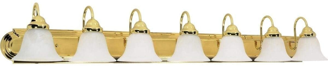 7 Light 48 Vanity Metallic Traditional Metal Brass