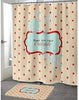 Baby It's Cold Outside Shower Curtain by 71x74 Blue Orange Red Graphic Quotes Sayings Modern Contemporary Polyester