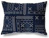 Lumbar Pillow by Accent Blue 12x16 Southwestern Geometric Cotton One Removable Cover