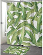 Banana Leaves Shower Curtain by Marina 71x74 Green Floral Nature Tropical Polyester